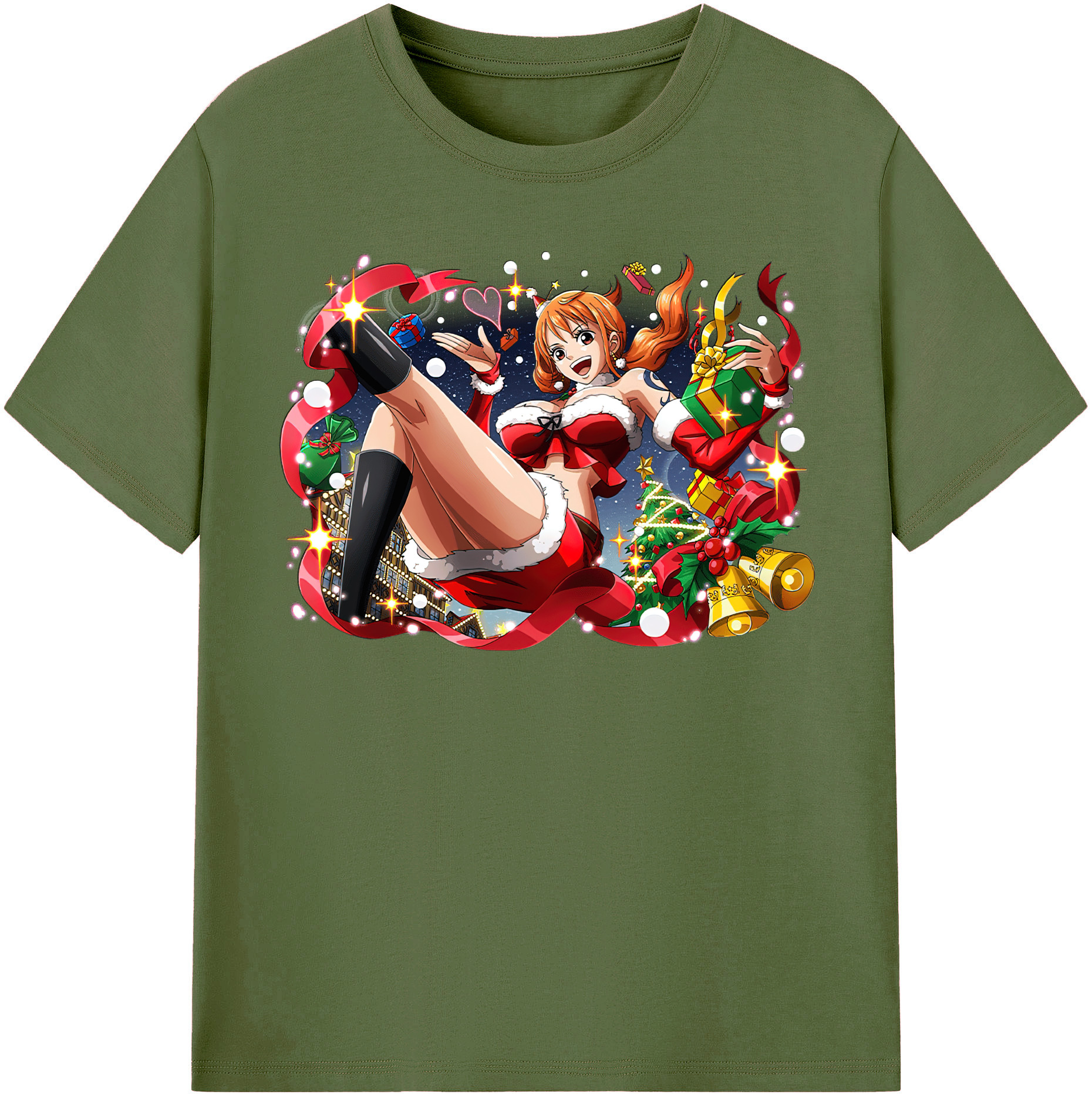 ワンピース ナミ ONE PIECE Nami 綿100％半袖Tシャツ（フロントプリント）